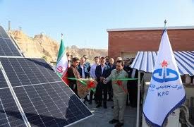 نخستین نیروگاه خورشیدی جزیره خارک در پتروشیمی خارک به بهره‌برداری رسید