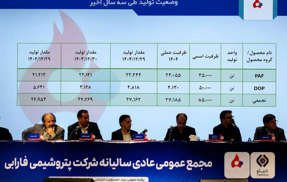 برگزاری مجمع عمومی عادی پتروشیمی فارابی