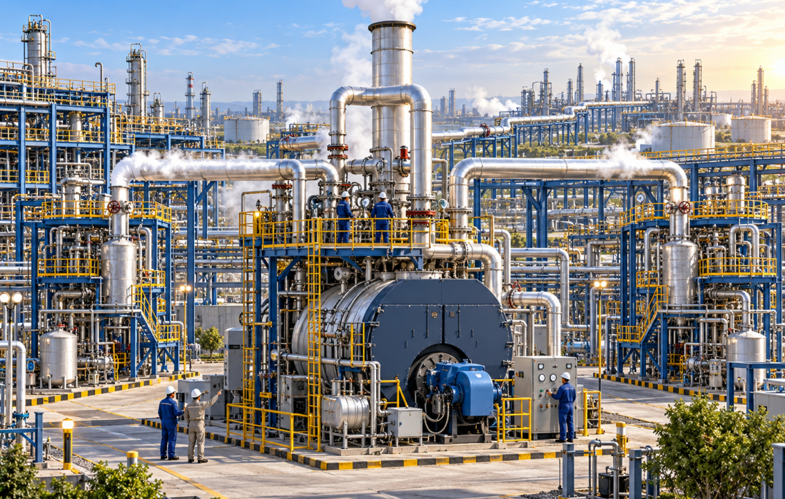 احیای بویلر ۹۰ تنی پتروشیمی کارون
